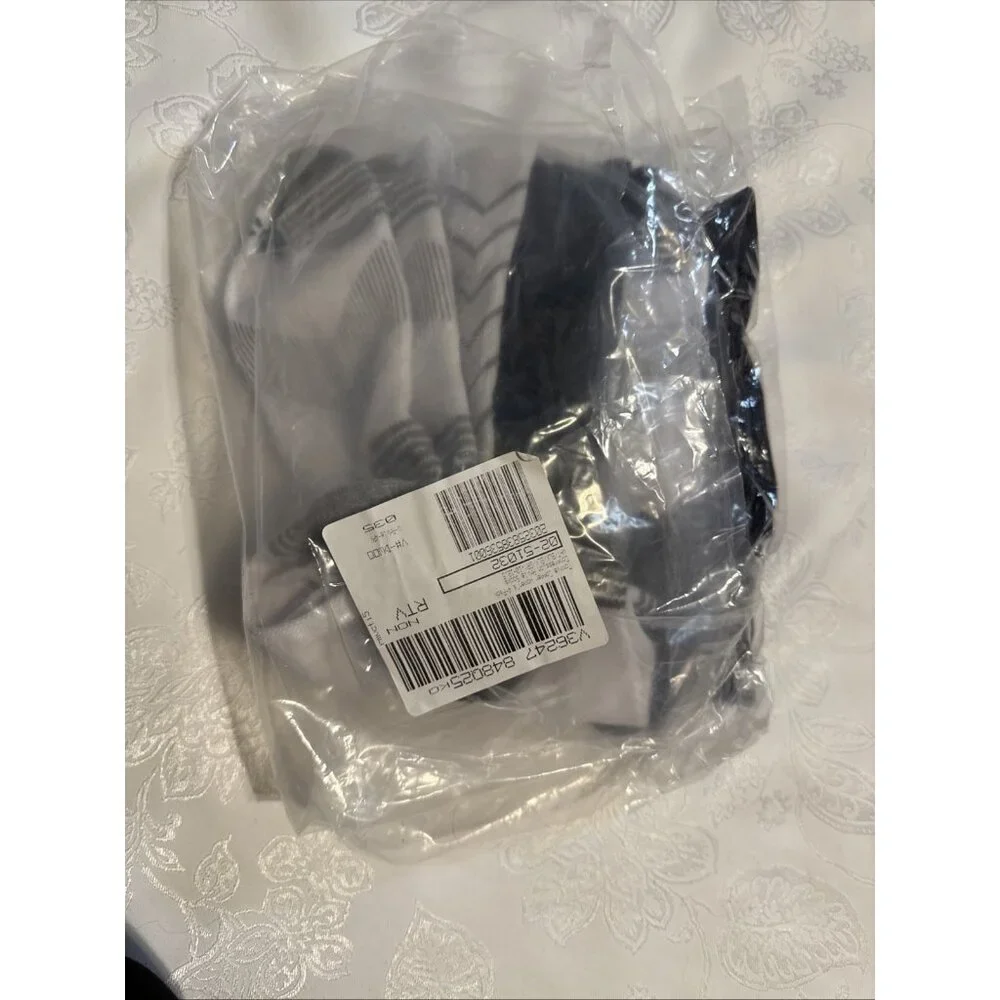 Tommie Copper 4 Pack SnugStay Compression Socks Black White Gray Large 10-12.5